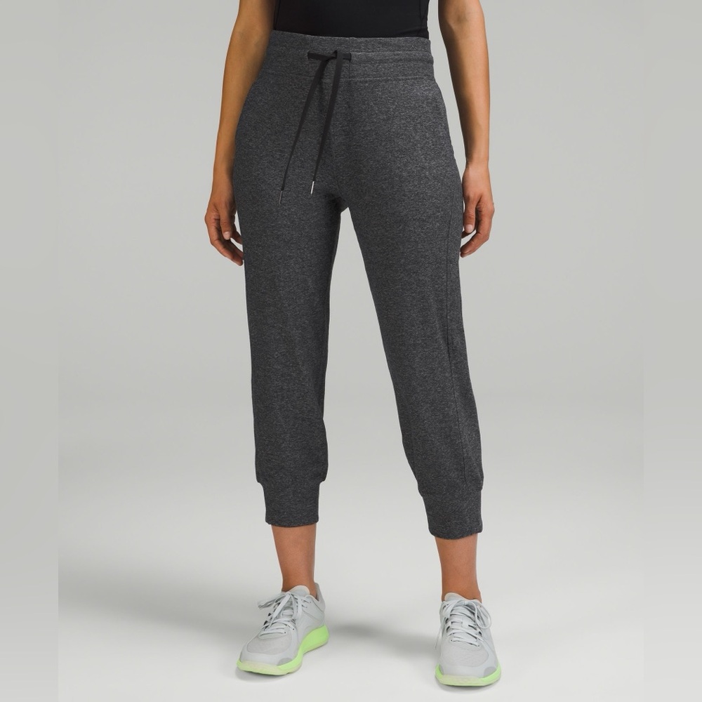 Lululemon Ready To Rulu Jogger Pants Womens 4 Gray Cropped Length Drawstring Gym